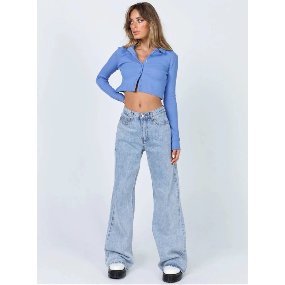 Princess Polly Blue Downtown Top - Picture 6 of 9